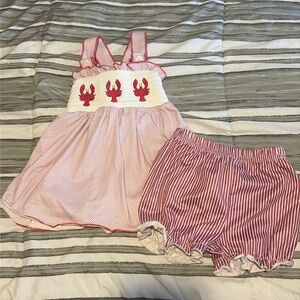 12M Smocked Lobster 2 Piece Set